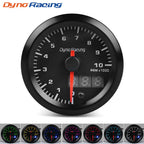 Dynoracing 2" 52mm 7 Colors LED Dual Display Boost Water Oil temp Oil pressure Voltmeter Air fuel Ratio EGT Tachometer Car Gauge