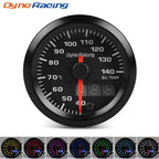 Dynoracing 2" 52mm 7 Colors LED Dual Display Boost Water Oil temp Oil pressure Voltmeter Air fuel Ratio EGT Tachometer Car Gauge