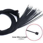 5Pcs MTB Road Bicycle Coated Shifting/Brake Cable Bike Front Rear Brake Line Derailleur Line Core Wire Rope 1.1m 1.7m 1.55m 2.1m