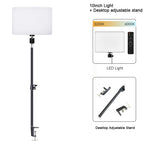 10inch LED Video Light Panel Kit EU Plug 2700K-5700K Photography Lighting With Tripod Arm Stand For Live Stream Video Photo Lamp