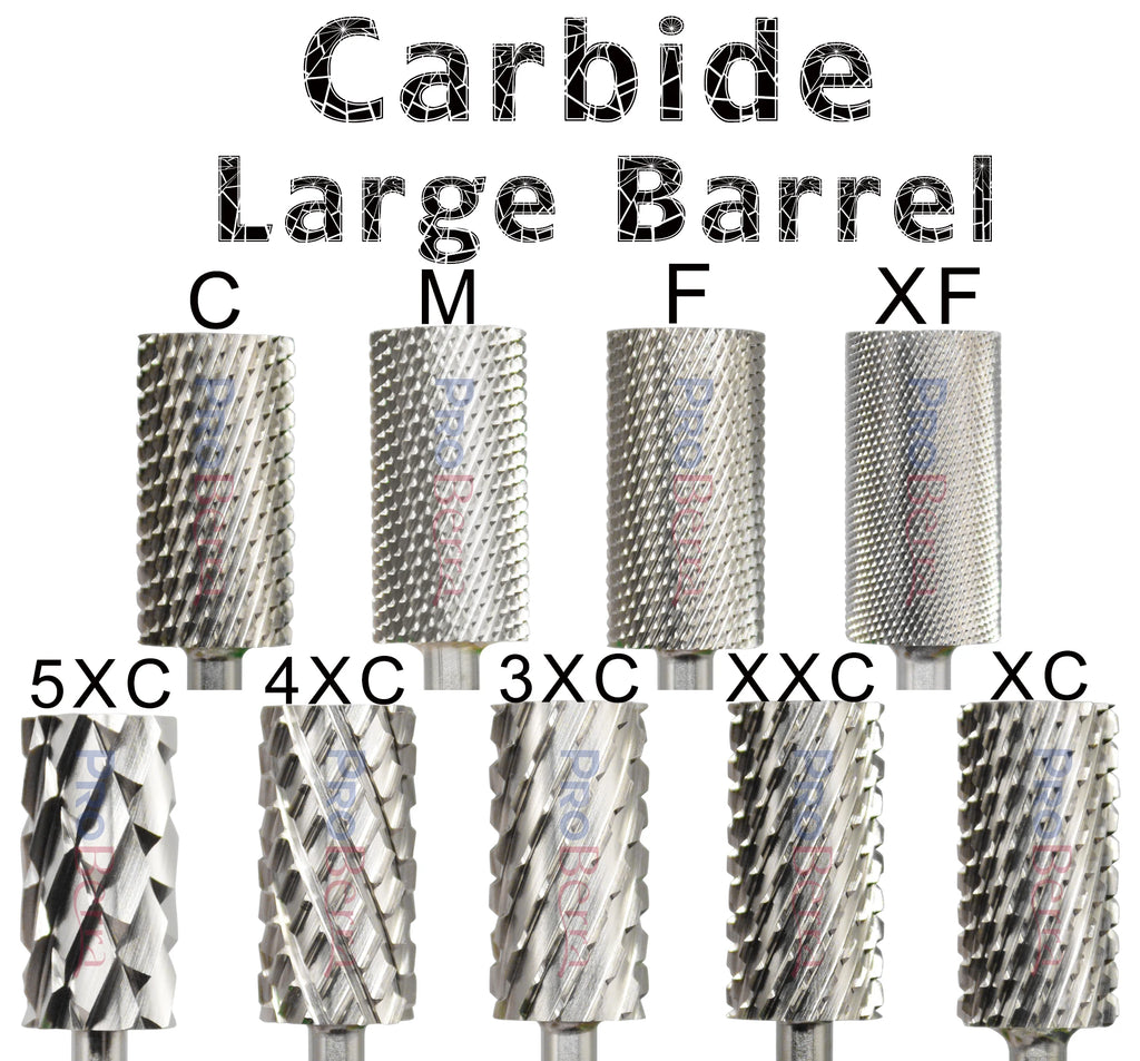 RolinStar 6.6 Large Barrel Silver  steel Carbide High quality remove gel polish 4XC acrylic
