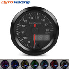 Dynoracing 2" 52mm 7 Colors LED Dual Display Boost Water Oil temp Oil pressure Voltmeter Air fuel Ratio EGT Tachometer Car Gauge