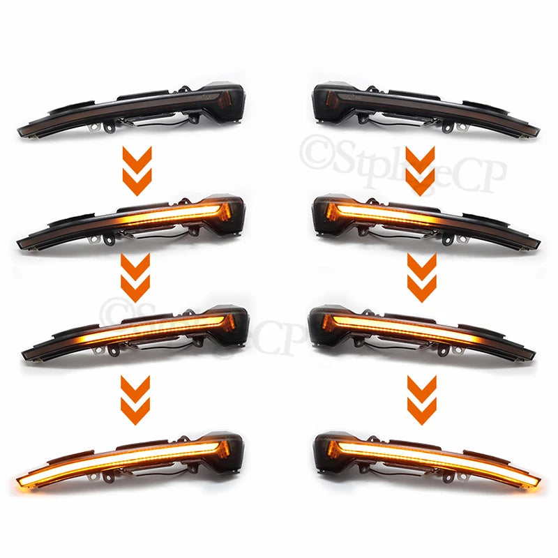 For SEAT Leon Mk3 5F Ibiza Mk5 KJ Arona 2018 Dynamic LED Turn Signal Side Mirror Indicator Sequential Light Blinker