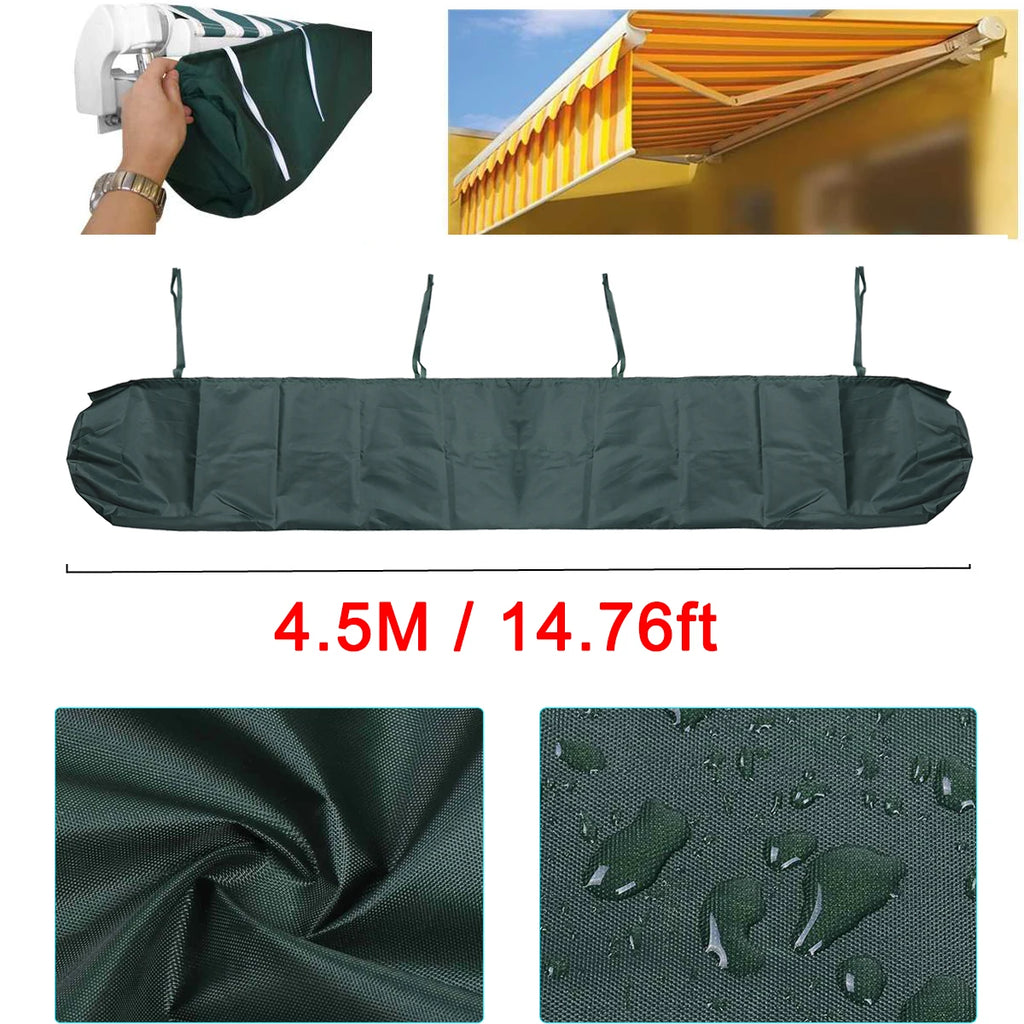 2/2.5/3/3.5/4/4.5/5m Oxford Patio Awning Winter Storage Bag Yard Garden Shelter Rain Weather Cover Protector Sun Canopy Cloth