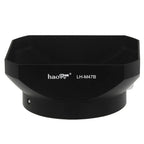 Haoge LH-M47B Metal Lens Hood Shade for Olympus M.ZUIKO Digital 12mm f/2 Lens Black