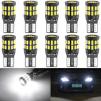 10pcs T10 W5W LED Canbus Bulbs 194 168 No Error LED Car Clearance Parking Light for Polo Passat B5 B6 CC Golf 4 5 6 7 Jetta MK6