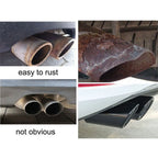 DSYCAR 1pair Chrome Plating Stainless Steel Car Exhaust Muffler Tip Pipes Covers ,universal car accessories