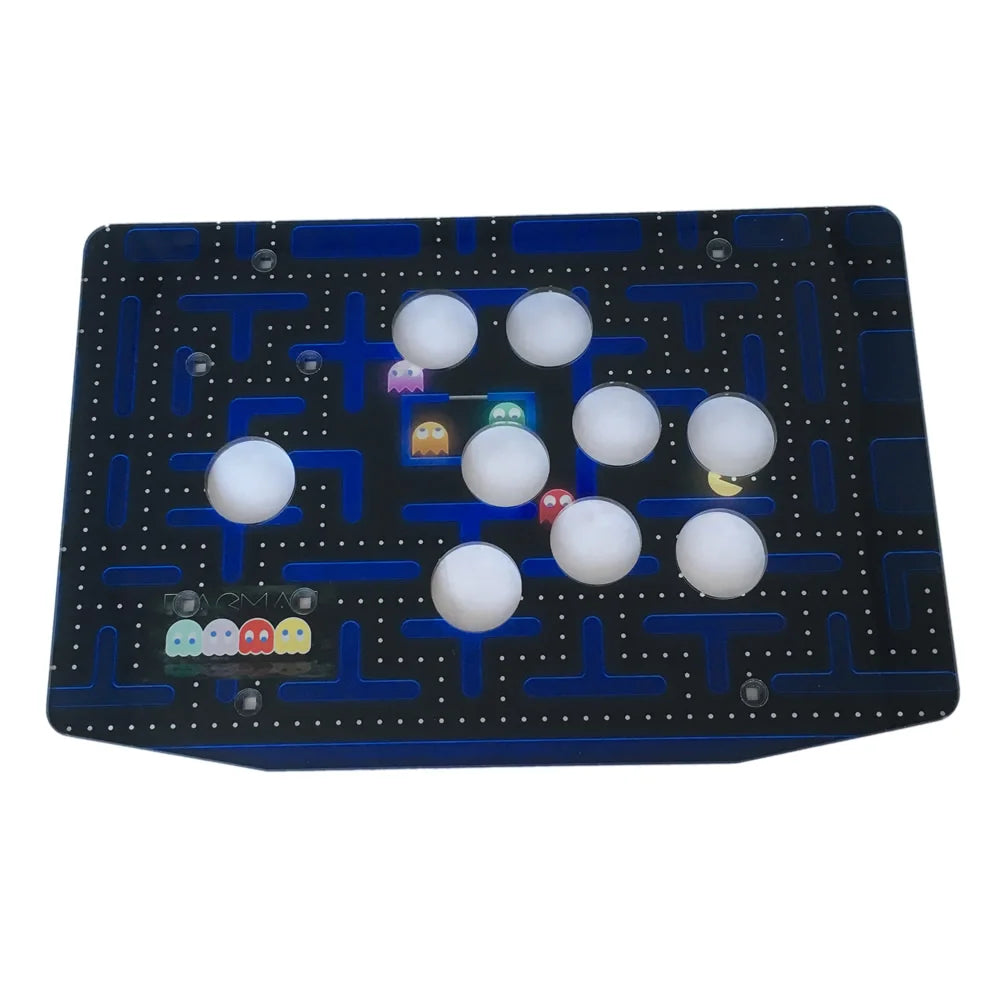 RAC-K500C 8 Buttons Hole Acrylic Artwork Panel Flat Case DIY Arcade Joystick Kits