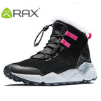 RAX Snow Boots Men Outdoor Sports Sneakers  for Men Women Hiking Boots Waterproof Plush Lining Trekking Boots Anti-slip Toursim