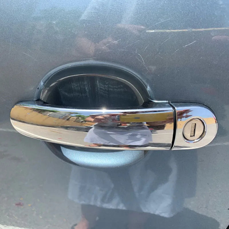 Suitable For Volkswagen VW Gol G5 G6 G8 Voyage Saveiro Accessories Door Handle Cover Trim Plastic Chrome Imitation Carbon Fiber