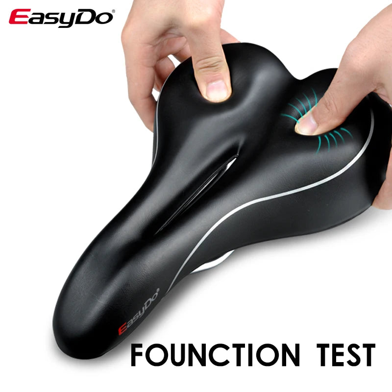 Easydo Comfortable Waterproof  Bicycle soft cushion Saddle Fits for MTB Road Bike Folding Bike Hollow Design Ergonomic Saddle