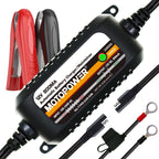 MOTOPOWER 12V 800mA Automatic Car Battery Charger Maintainer, Smart Charger, US/EU Plug