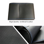 Hand-stitched Black Microfiber Leather Car Steering Wheel Cover For Nissan Teana 2013-2018 Altima 2013-2018 X-Trail 2014-2017