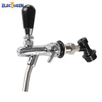 Beer Tap Faucet with Adjustable Flow, Chrome Plated Homebrew Kegerator Tap, Ball Lock