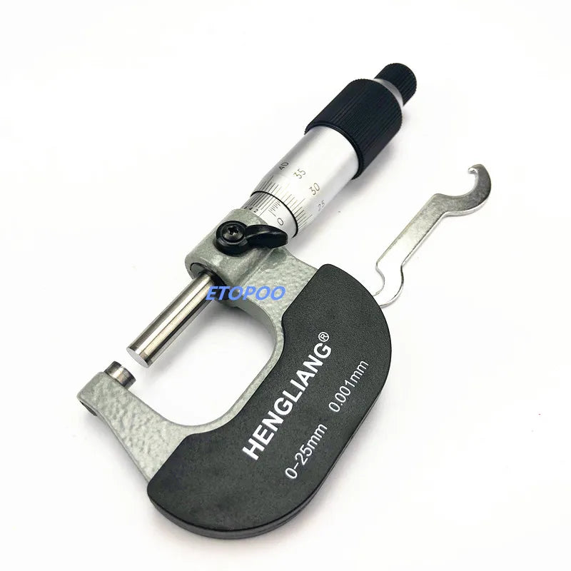 0-25mm Outside Micrometer 0.001mm Resolution Thickness Measuring Gauge