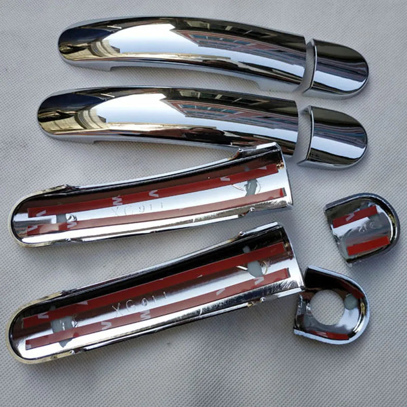 Suitable For Volkswagen VW Gol G5 G6 G8 Voyage Saveiro Accessories Door Handle Cover Trim Plastic Chrome Imitation Carbon Fiber