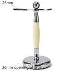 DSCosmetic Metal Shaving Brush Stand and Safety Razor Holder, 26mm/32mm/37mm Black/White