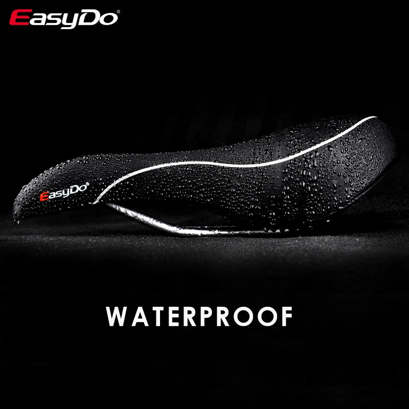 Easydo Comfortable Waterproof  Bicycle soft cushion Saddle Fits for MTB Road Bike Folding Bike Hollow Design Ergonomic Saddle
