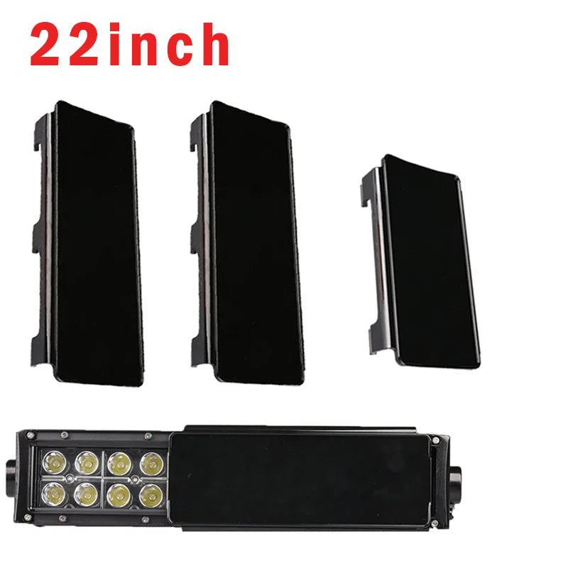 LED Work Light Bar Dust Proof Protective Covers Amber Clear Black Red White Color For 3" 4" 7" 12" 20" 22" 32" 42" 52" Led Light