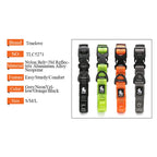 Truelove Reflective Nylon Dog Collar, Adjustable Padded Soft, Black/Gray/Neon Yellow/Orange S-XL