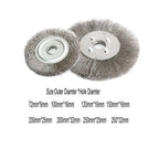 0.15mm Stainless Steel Wire Wheel Brush 3"-10" Flat Type for Bench Grinder Polishing Abrasive Tool Metal Derust wood Deburring