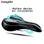 Easydo Comfortable Waterproof  Bicycle soft cushion Saddle Fits for MTB Road Bike Folding Bike Hollow Design Ergonomic Saddle