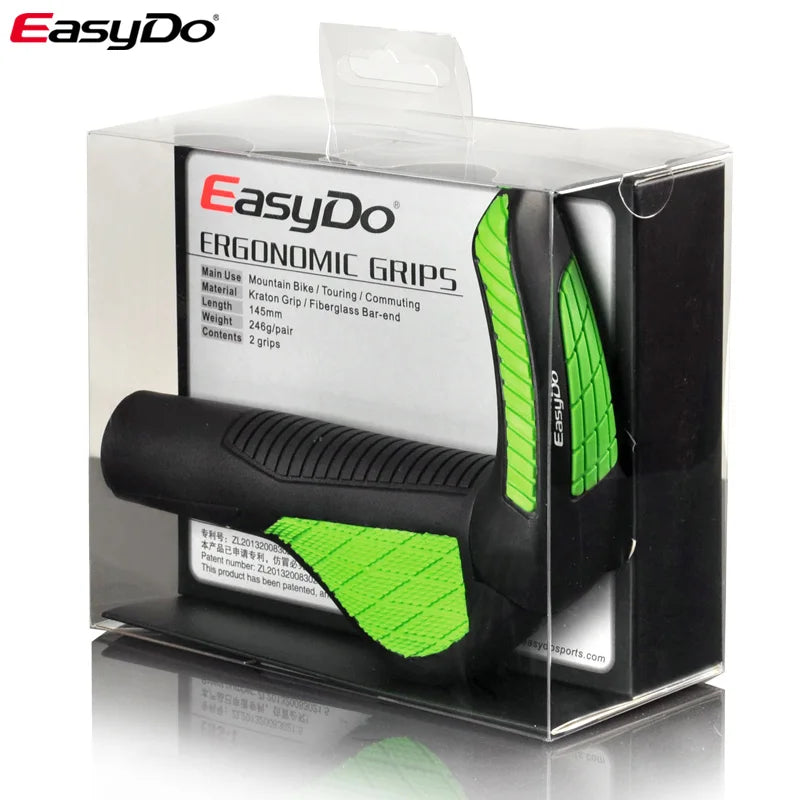 Easydo Bicycle Grip Ergonomic Grip Anti Slip Rubber Bicycle Grip Suitable for Shock-Absorbing Mountain Bike and Road Bike Grip