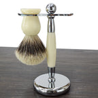 DSCosmetic Metal Shaving Brush Stand and Safety Razor Holder, 26mm/32mm/37mm Black/White