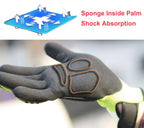 NMSafety Cut Resistant Work Gloves ANSI A6 Anti-Vibration Full Finger, Size L