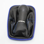 Gear Shift Knob with Leather Boot 23mm Blue Stitching for Seat Leon 2000-2001, Toledo 1999-2001