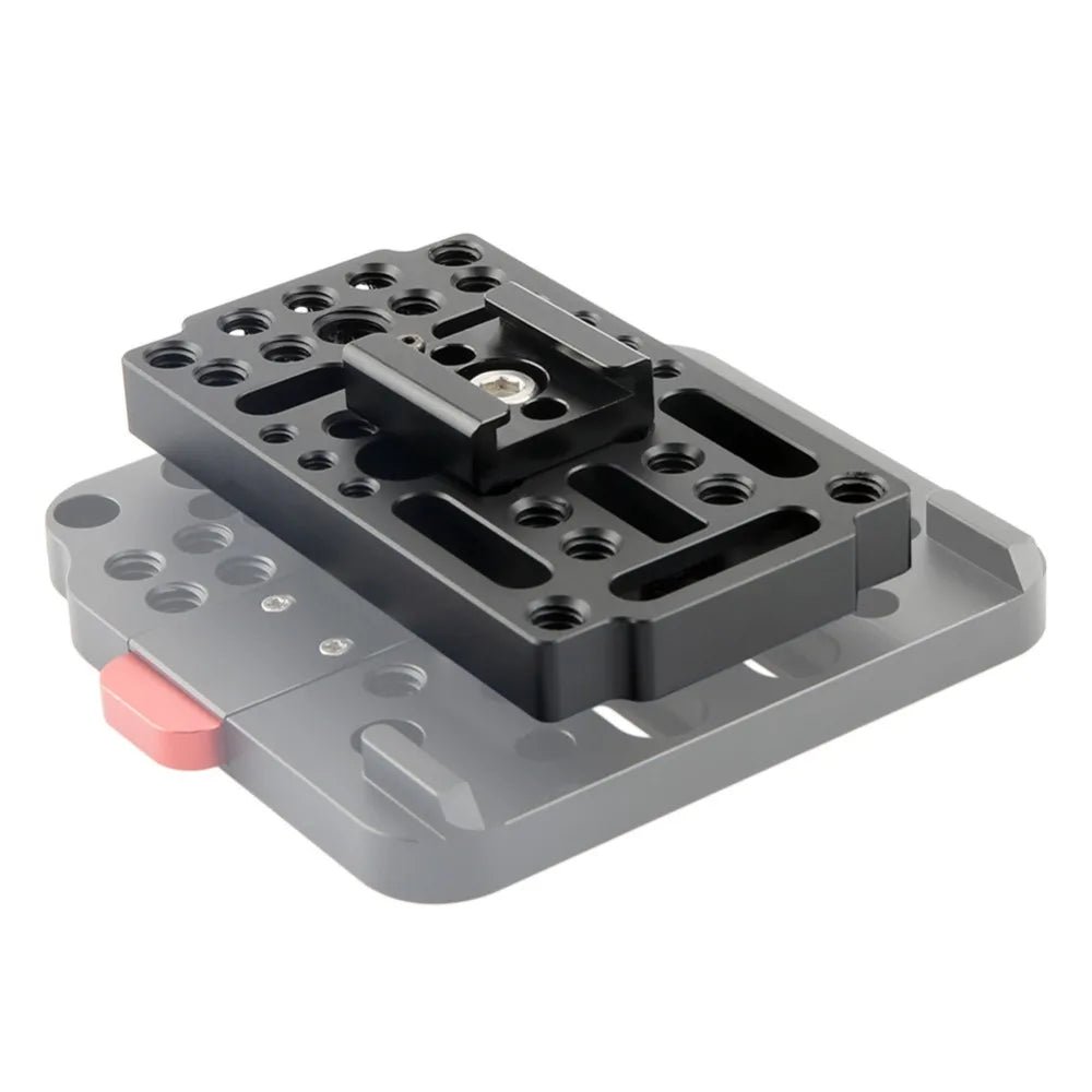 NICEYRIG Quick Release Plate Camera Rig Cheese Base Plate Cold Shoe 1/4" 3/8" Screw Shoulder Rig dslr Photo Studio Accessories