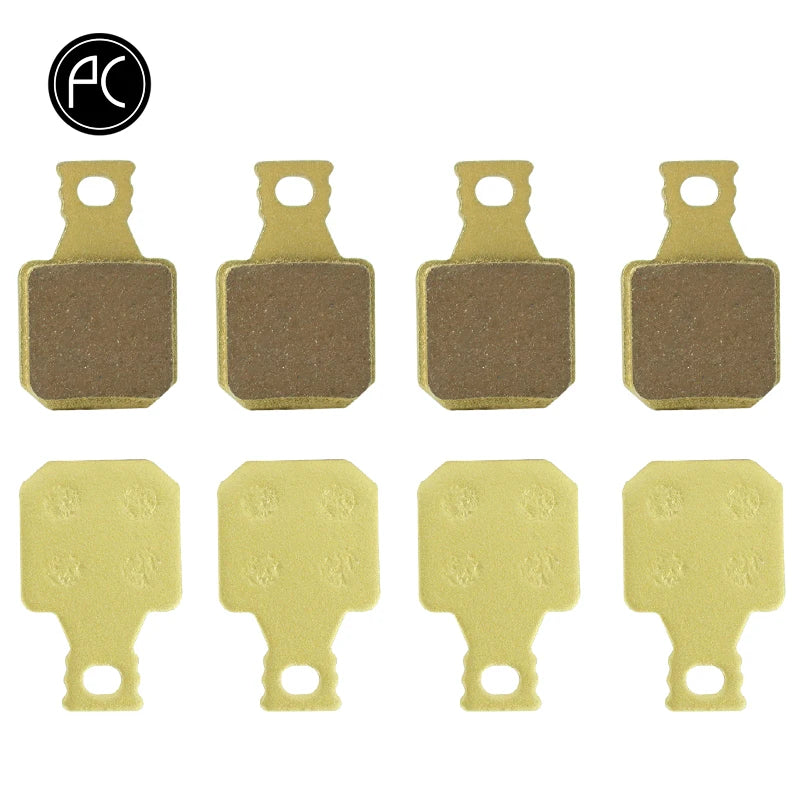 PCycling Metallic Disc Brake Pads 4 Pairs (8pcs) for Magura MT5 MT7 SH901 Yellow