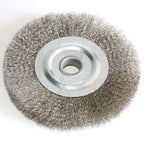 0.15mm Stainless Steel Wire Wheel Brush 3"-10" Flat Type for Bench Grinder Polishing Abrasive Tool Metal Derust wood Deburring