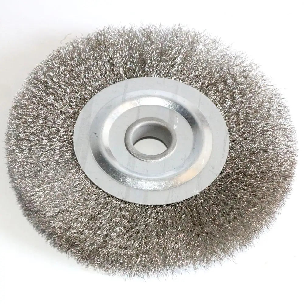0.15mm Stainless Steel Wire Wheel Brush 3"-10" Flat Type for Bench Grinder Polishing Abrasive Tool Metal Derust wood Deburring