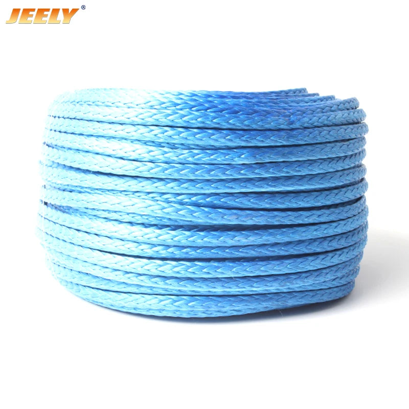 Jeely UHMWPE Tow Rope 6mm 5m/10m Grey 3260kg Winch Line for Glider Towing