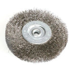 0.15mm Stainless Steel Wire Wheel Brush 3"-10" Flat Type for Bench Grinder Polishing Abrasive Tool Metal Derust wood Deburring