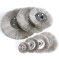 0.15mm Stainless Steel Wire Wheel Brush 3"-10" Flat Type for Bench Grinder Polishing Abrasive Tool Metal Derust wood Deburring