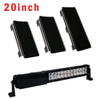 LED Work Light Bar Dust Proof Protective Covers Amber Clear Black Red White Color For 3" 4" 7" 12" 20" 22" 32" 42" 52" Led Light