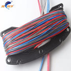 UHMWPE Fiber 4 line(1red in 400kg,1blue in 400kg,2grey in 400kg) x 25m kitesufing line set end looped