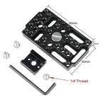 NICEYRIG Quick Release Plate Camera Rig Cheese Base Plate Cold Shoe 1/4" 3/8" Screw Shoulder Rig dslr Photo Studio Accessories
