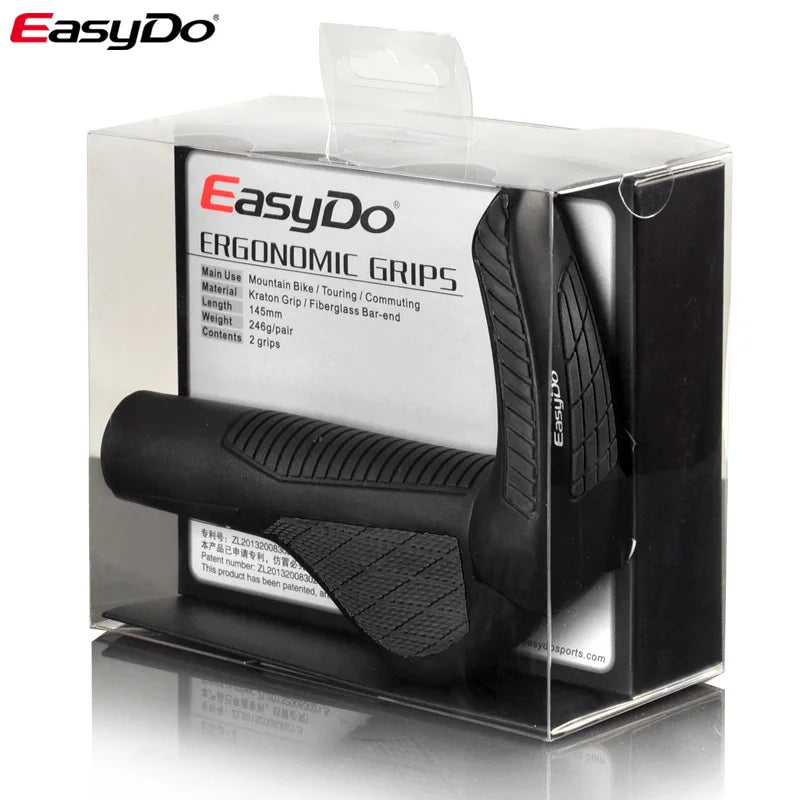 Easydo Bicycle Grip Ergonomic Grip Anti Slip Rubber Bicycle Grip Suitable for Shock-Absorbing Mountain Bike and Road Bike Grip