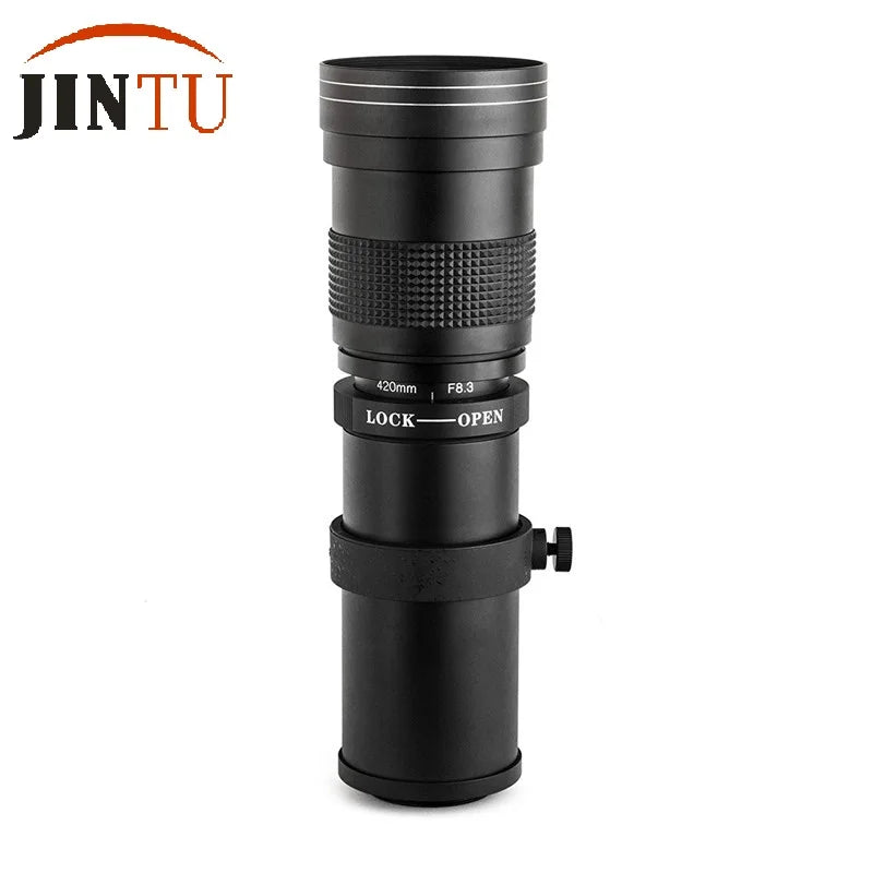 JINTU 420-1600mm 800mm f/8.3 Telephoto Lens Telescope Camera Lens for Nikon D3100 D3200 D3400 D5500 D5200 D5600 D90 D7500 D7200