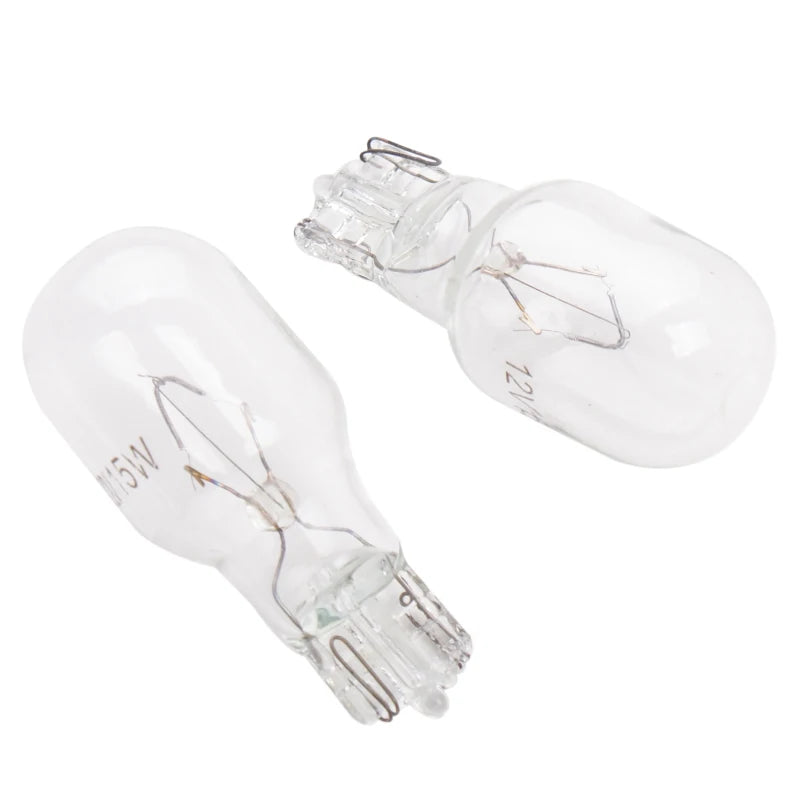 Wholesales 100pcs/lot Warm White T15 W16W Halogen Light 12V 18W Interior Clearance Light Dashboard Automotive Clear Glass