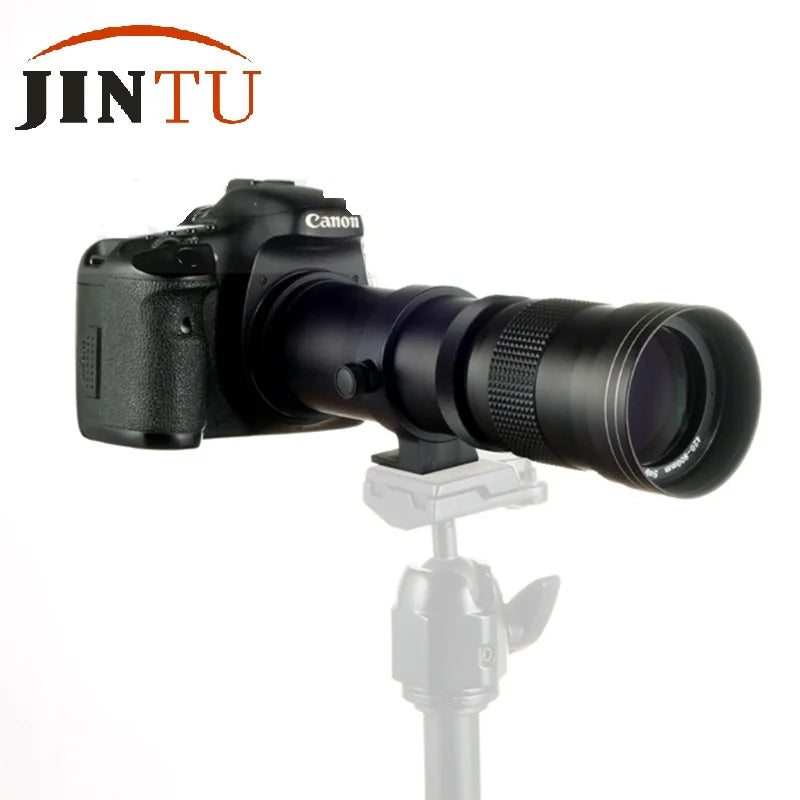 JINTU 420-1600mm 800mm f/8.3 Telephoto Lens Telescope Camera Lens for Nikon D3100 D3200 D3400 D5500 D5200 D5600 D90 D7500 D7200