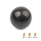 Universal Car Gear Shift Knob Carbon Fiber Car Gear Shift Knob Shifter Lever Round Ball Shape Acrylic Transparent Packaging