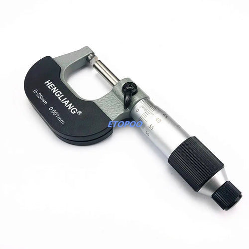 0-25mm Outside Micrometer 0.001mm Resolution Thickness Measuring Gauge