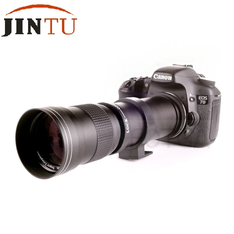 JINTU 420-1600mm 800mm f/8.3 Telephoto Lens Telescope Camera Lens for Nikon D3100 D3200 D3400 D5500 D5200 D5600 D90 D7500 D7200