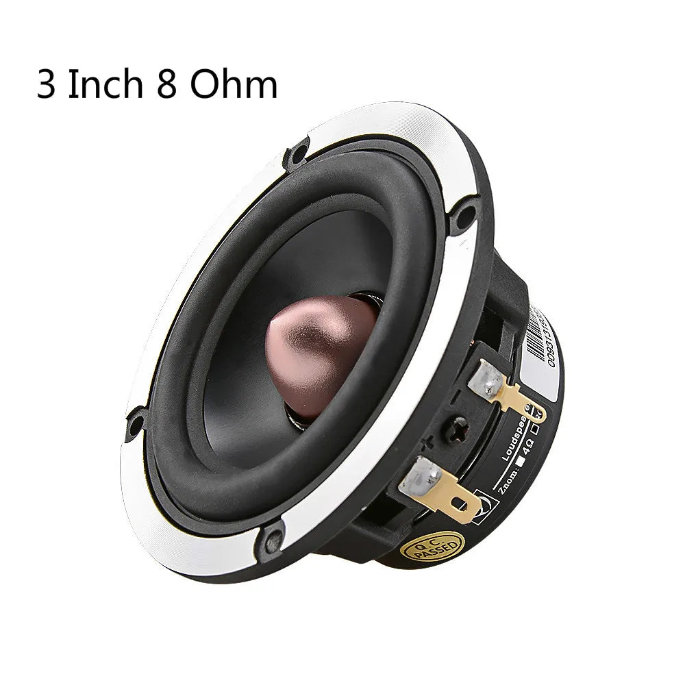 AIYIMA 1Pcs 3 Inch Midrange Sound Speaker 4 8 Ohm 30W Bullet Aluminum Ceramic Loudspeaker Car Modified Speaker For Car DSP DIY