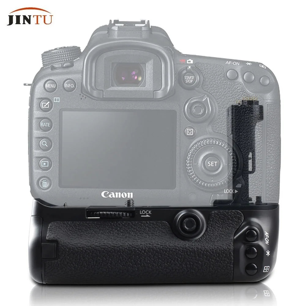 JINTU Deluxe Power Grip for Canon EOS 5D Mark III  - AA Battery Tray - Contact Cover - JINTU 1 Year Limited Warranty