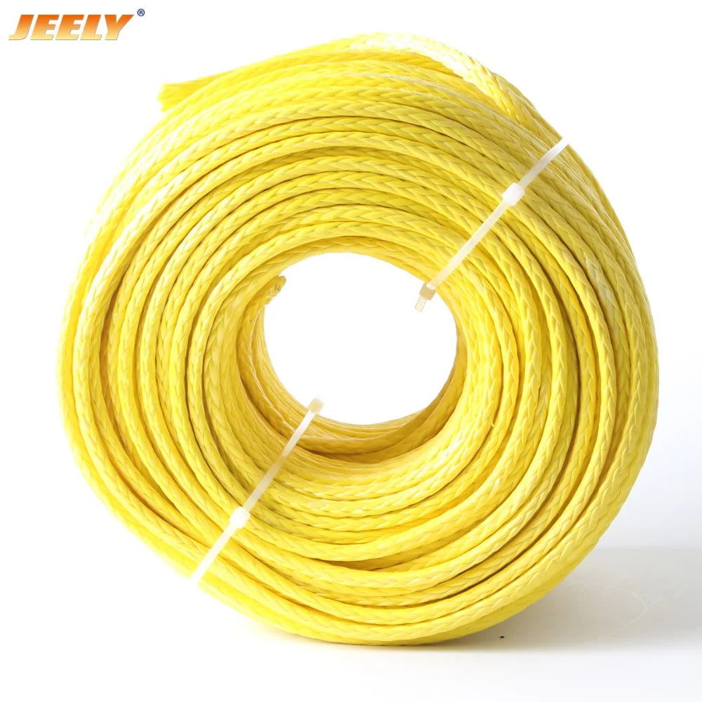 Jeely UHMWPE Tow Rope 6mm 5m/10m Grey 3260kg Winch Line for Glider Towing
